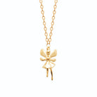 Collier fée enfant en plaqué or, 37 cm