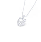 Collier Féline en Argent 950 et Pierres Précieuses Diamant