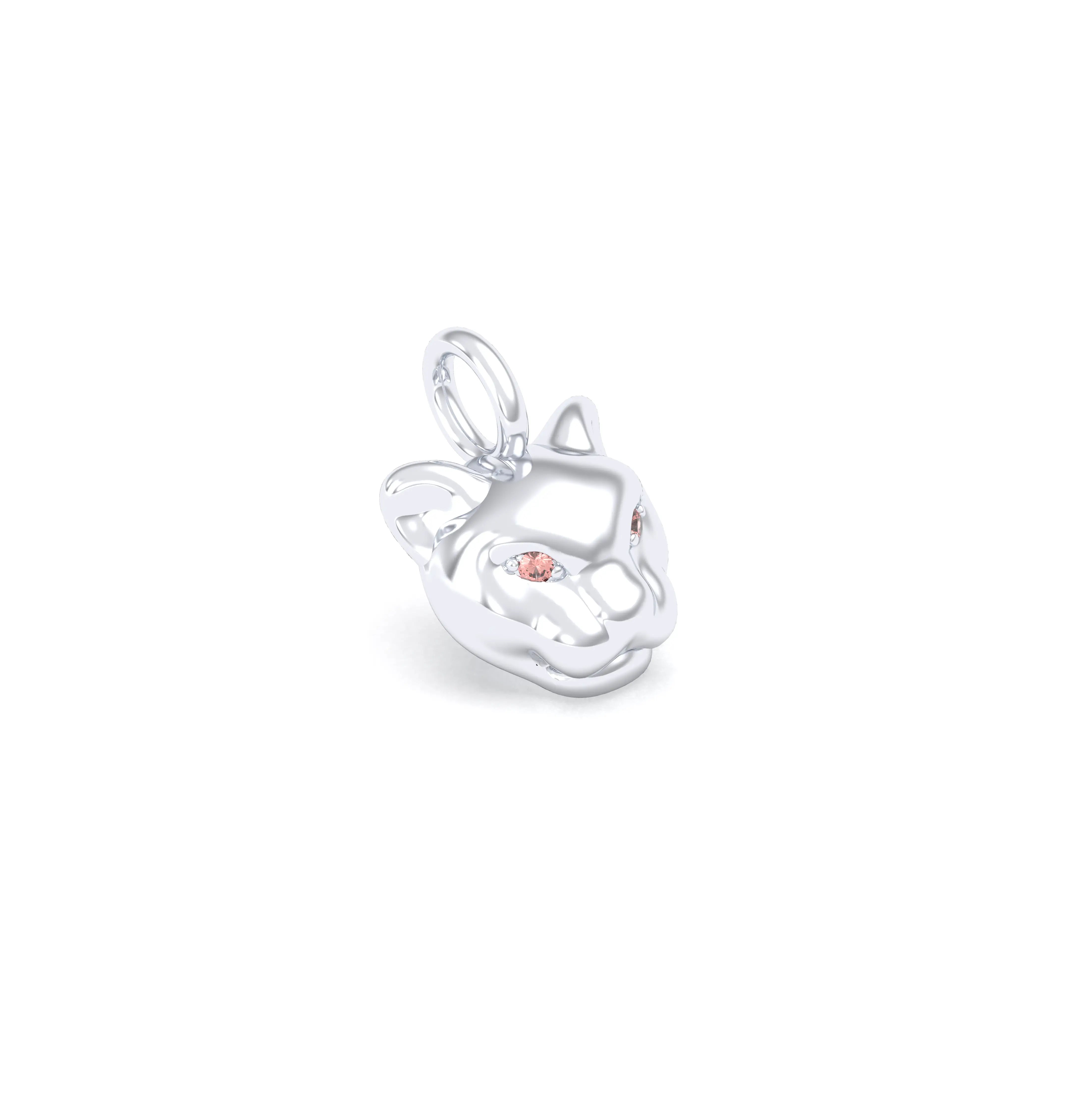 Collier Féline en Argent 950 et Pierres Précieuses