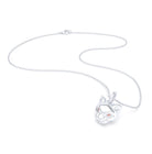 Collier Féline en Or Blanc 18k et Pierres Précieuses