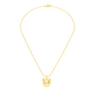Collier Féline en Or Jaune 18k et Pierres Précieuses