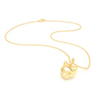 Collier Féline en Or Jaune 18k et Pierres Précieuses