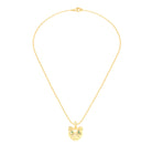 Collier Féline en Or Jaune 18k et Pierres Précieuses