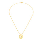 Collier Féline en Or Jaune 18k et Pierres Précieuses