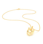 Collier Féline en Or Jaune 18k et Pierres Précieuses