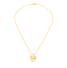 Collier Féline en Or Jaune 18k et Pierres Précieuses