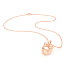 Collier Féline en Or Rose 18k et Pierres Précieuses