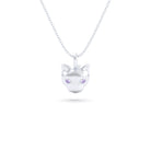 Collier “Féline” en Argent 950 et Pierres Fines – L'Éclat Indomptable