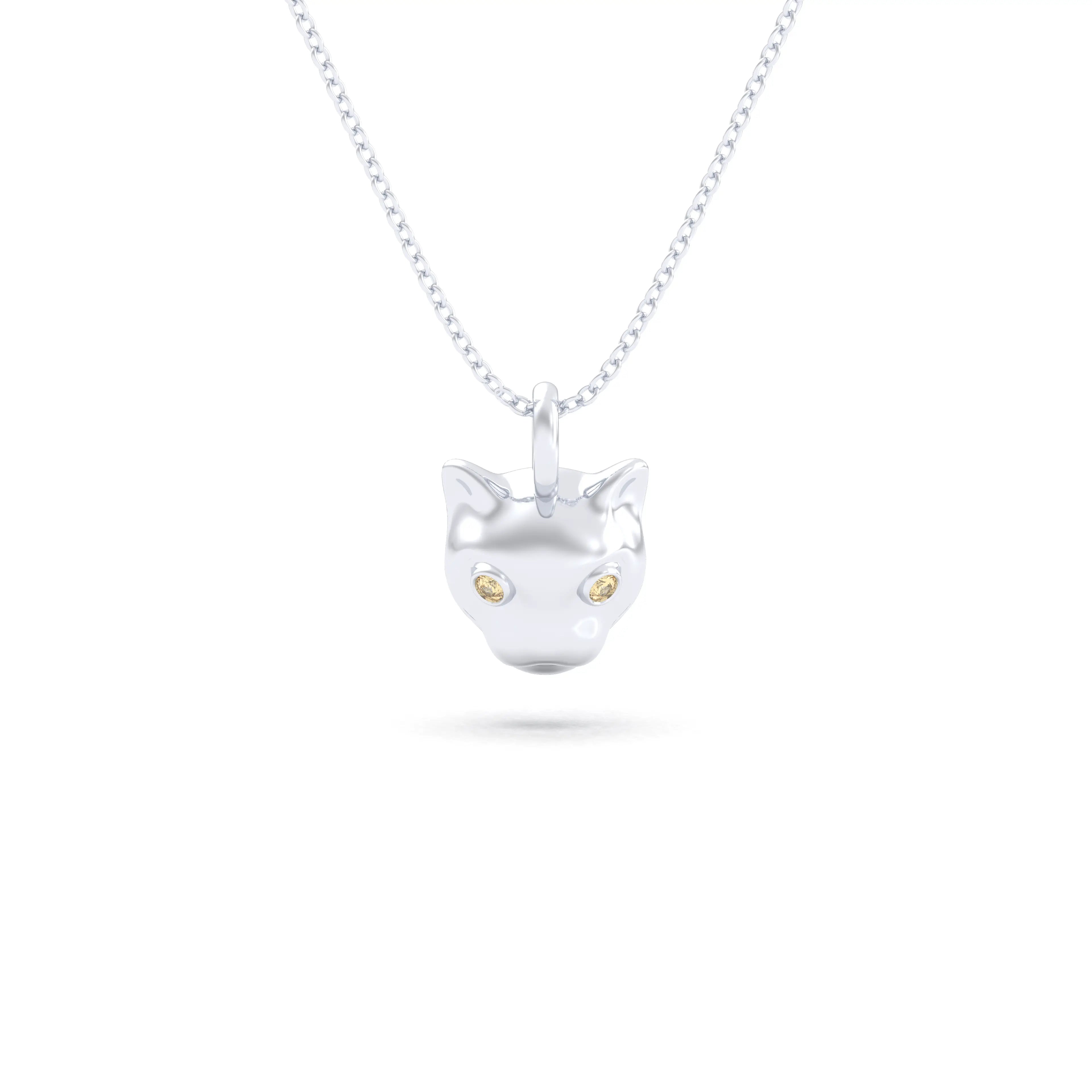 Collier “Féline” en Argent 950 et Pierres Fines – L'Éclat Indomptable