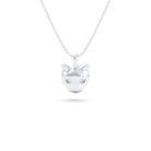 Collier “Féline” en Argent 950 et Pierres Fines – L'Éclat Indomptable