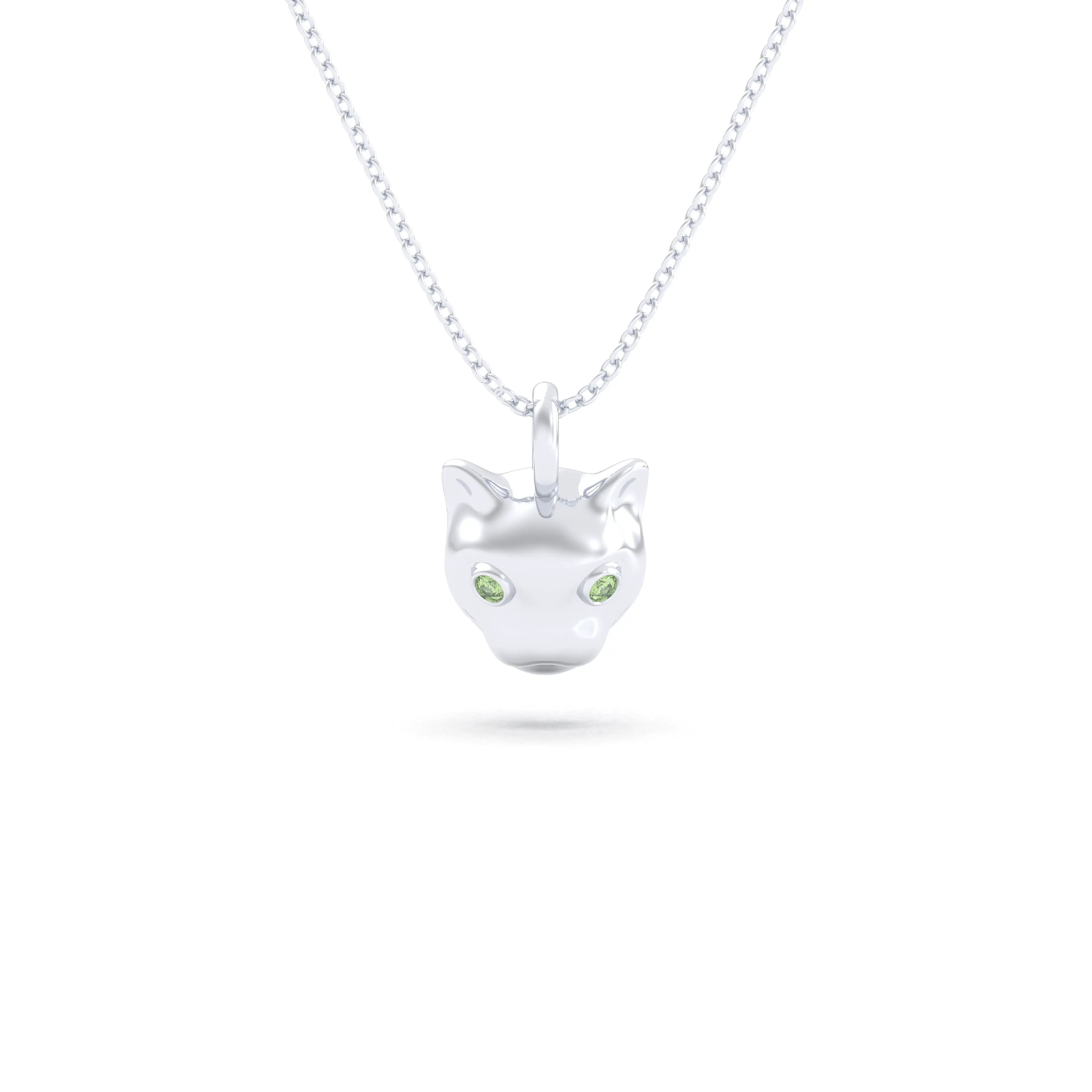 Collier “Féline” en Argent 950 et Pierres Fines – L'Éclat Indomptable