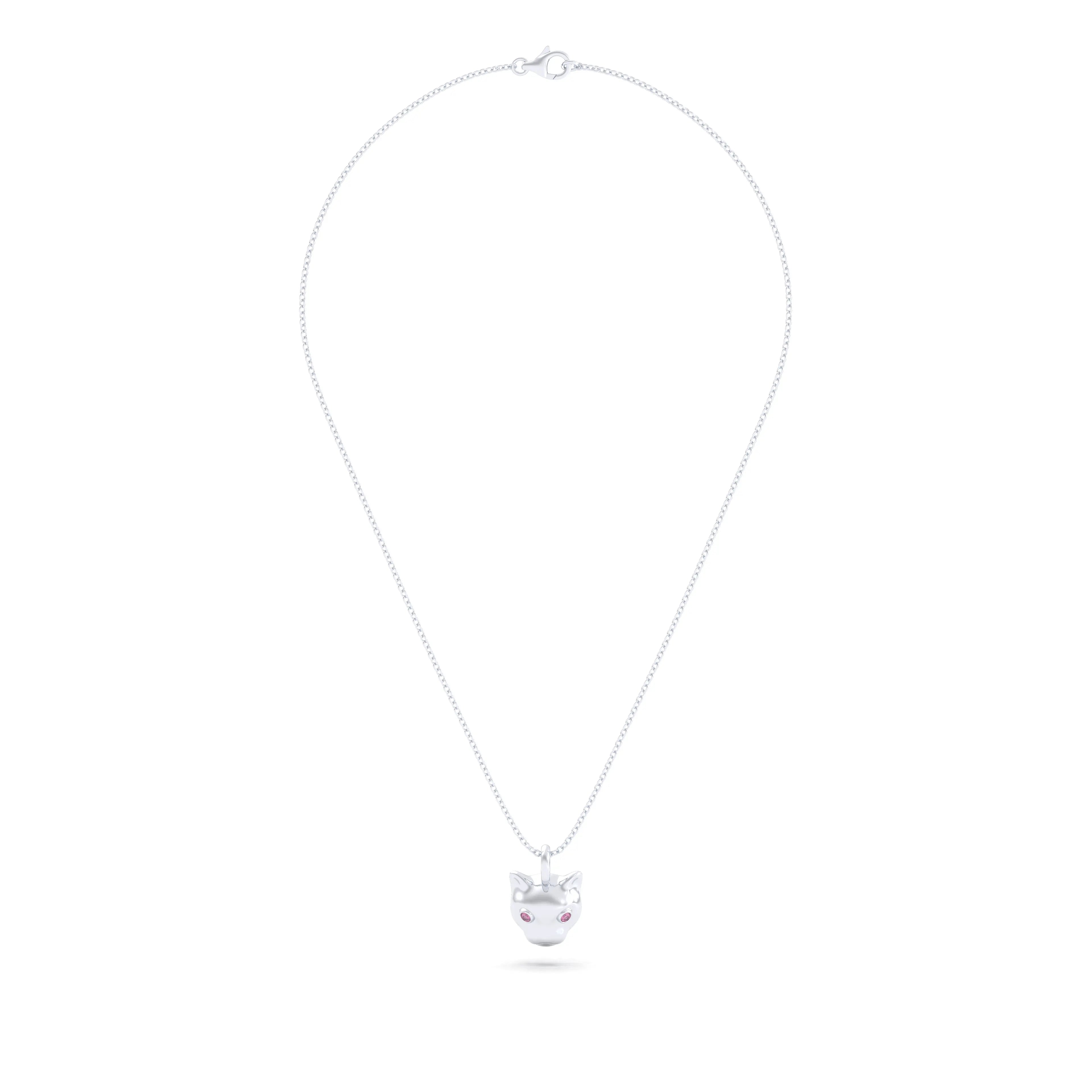 Collier “Féline” en Argent 950 et Pierres Fines – L'Éclat Indomptable