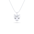 Collier “Féline” en Argent 950 et Pierres Précieuses