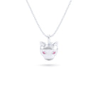 Collier “Féline” en Argent 950 et Pierres Précieuses