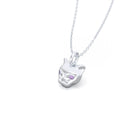 Collier “Féline” en Argent 950 et Pierres Précieuses Saphir violet