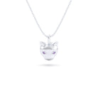 Collier “Féline” en Argent 950 et Pierres Précieuses