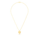 Collier “Féline” en Or Jaune 18k et Pierres Précieuses