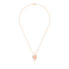 Collier “Féline” en Or Rose 18k et Pierres Précieuses