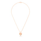 Collier “Féline” en Or Rose 18k et Pierres Précieuses