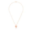 Collier “Féline” en Or Rose 18k et Pierres Précieuses
