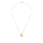 Collier “Féline” en Or Rose 18k et Pierres Précieuses