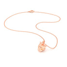 Collier “Féline” en Or Rose 18k et Pierres Précieuses
