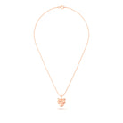 Collier “Féline” en Or Rose 18k et Pierres Précieuses