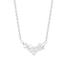 Collier guirlande de zircons en argent 925