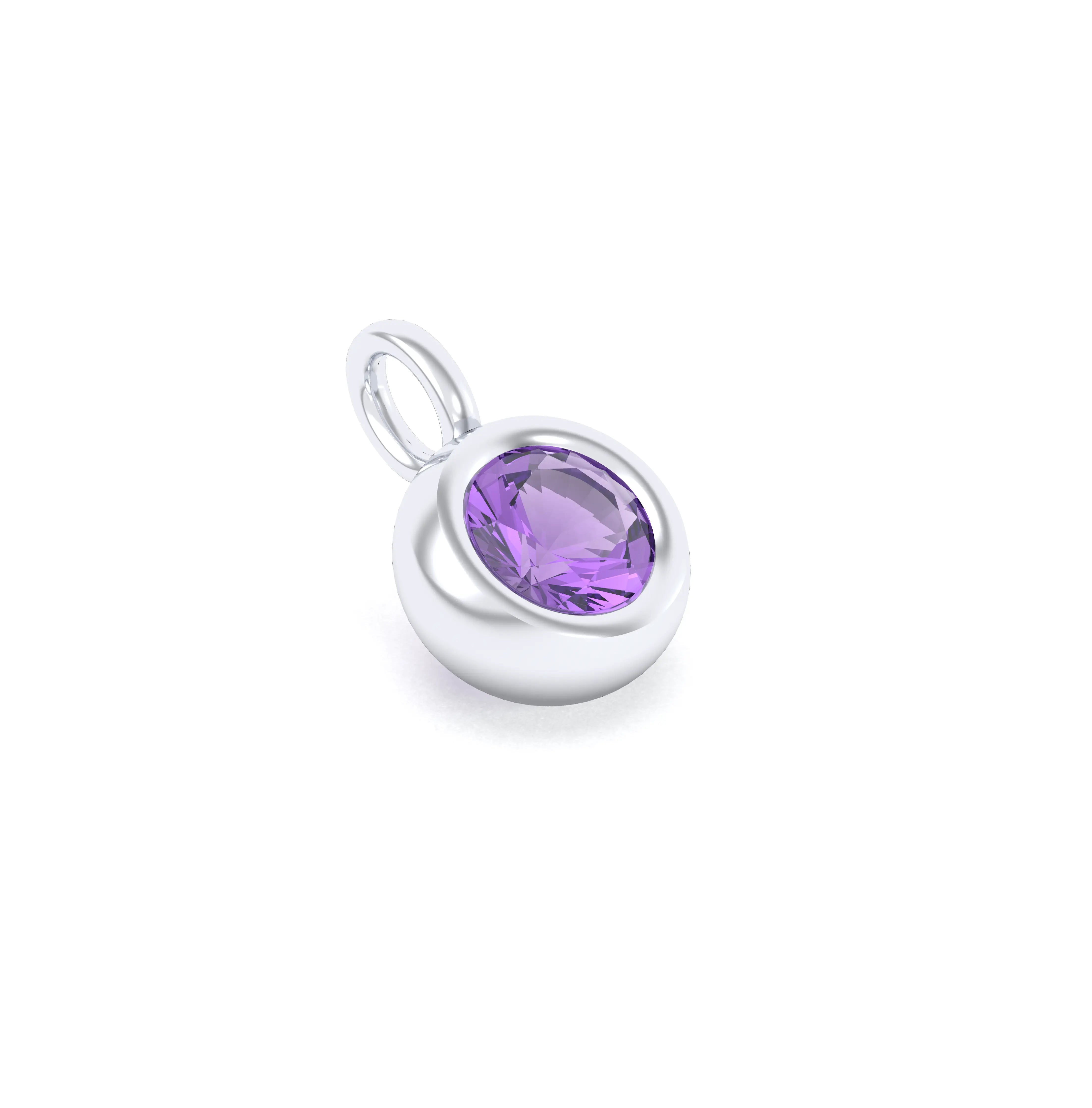 Collier Indiscret en argent 950 personnalisable avec pierre fine au choix
