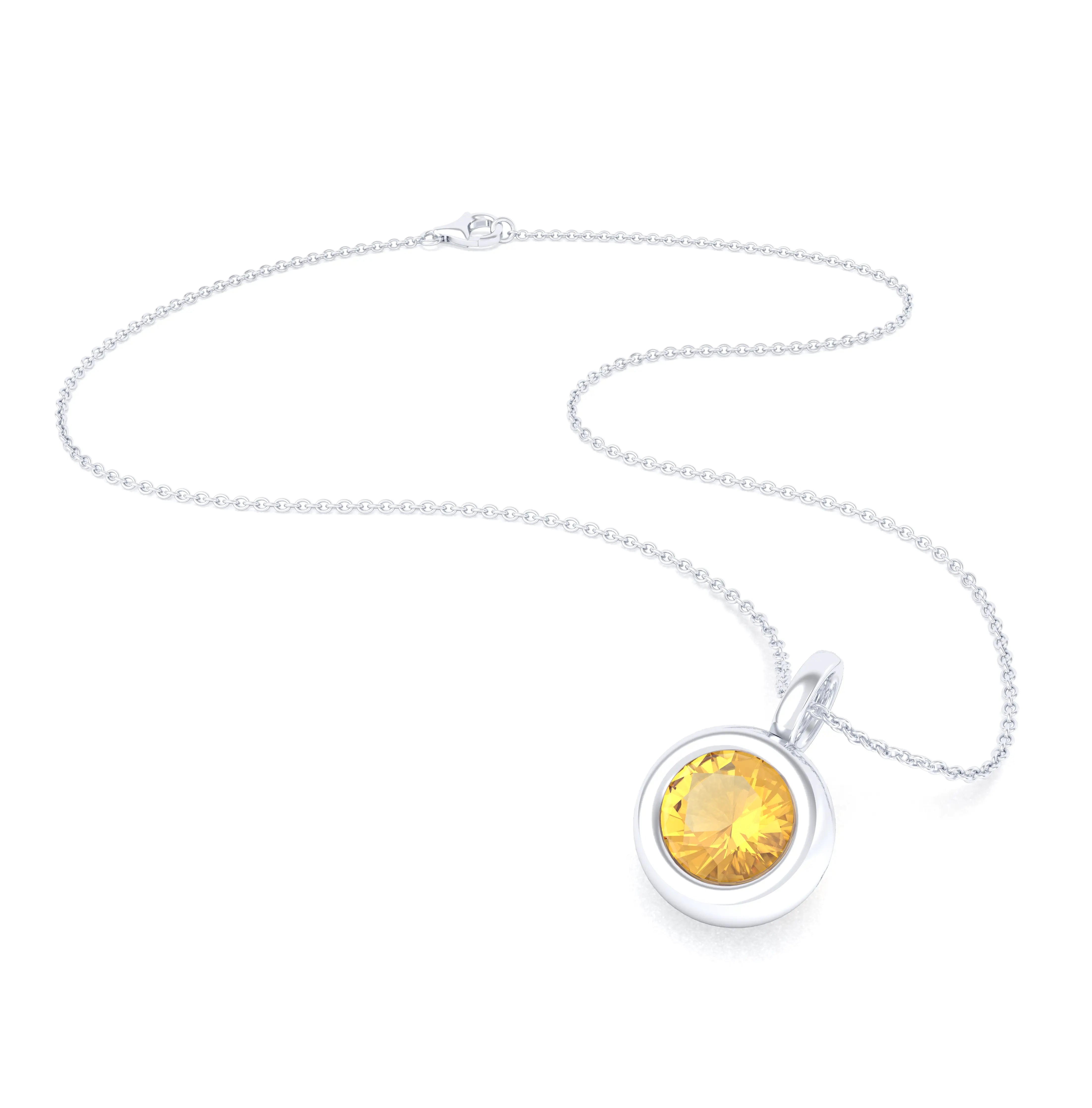 Collier Indiscret en argent 950 personnalisable avec pierre fine au choix