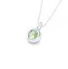 Collier Indiscret en argent 950 personnalisable avec pierre fine au choix Prasiolite