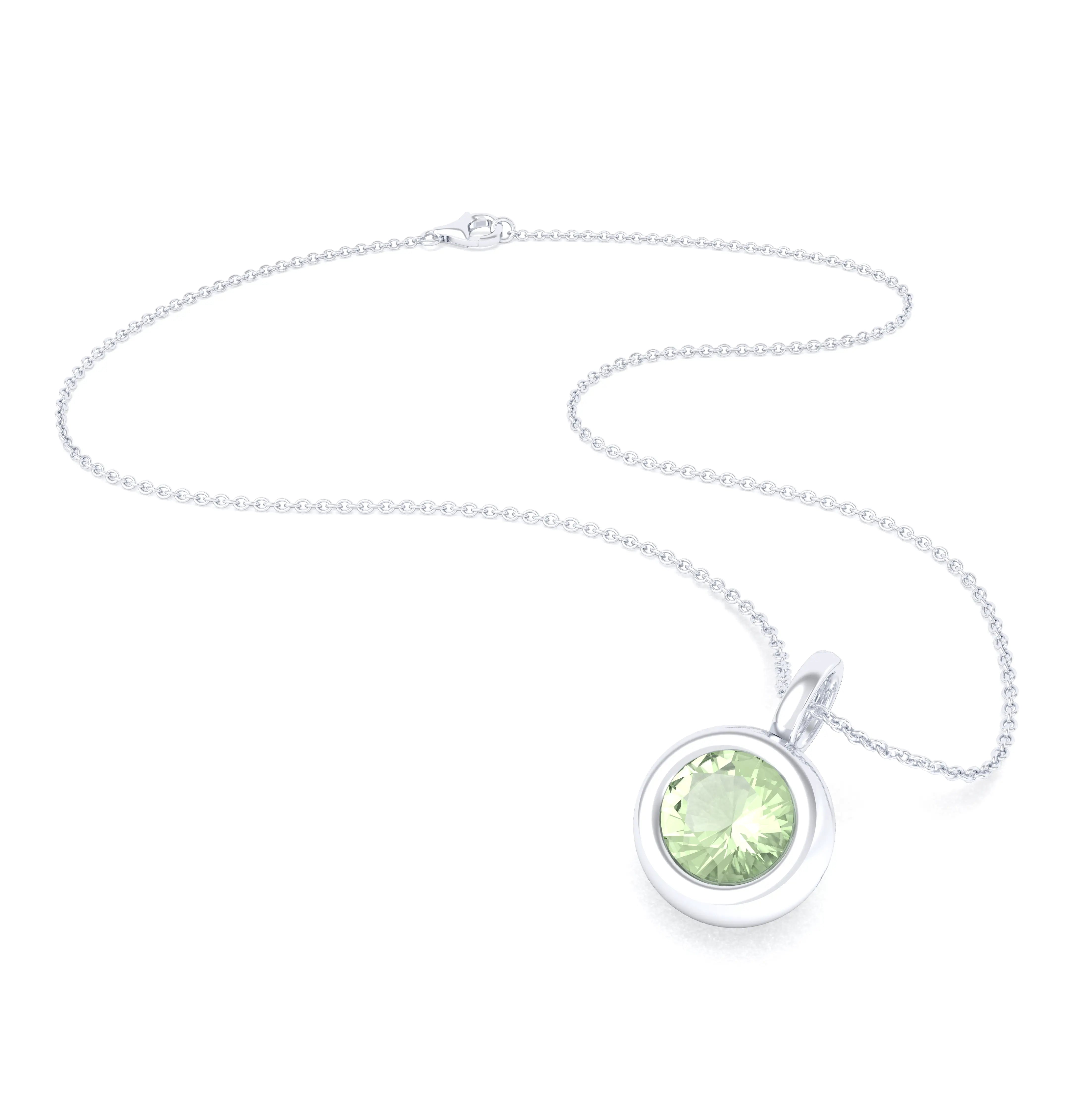 Collier Indiscret en argent 950 personnalisable avec pierre fine au choix