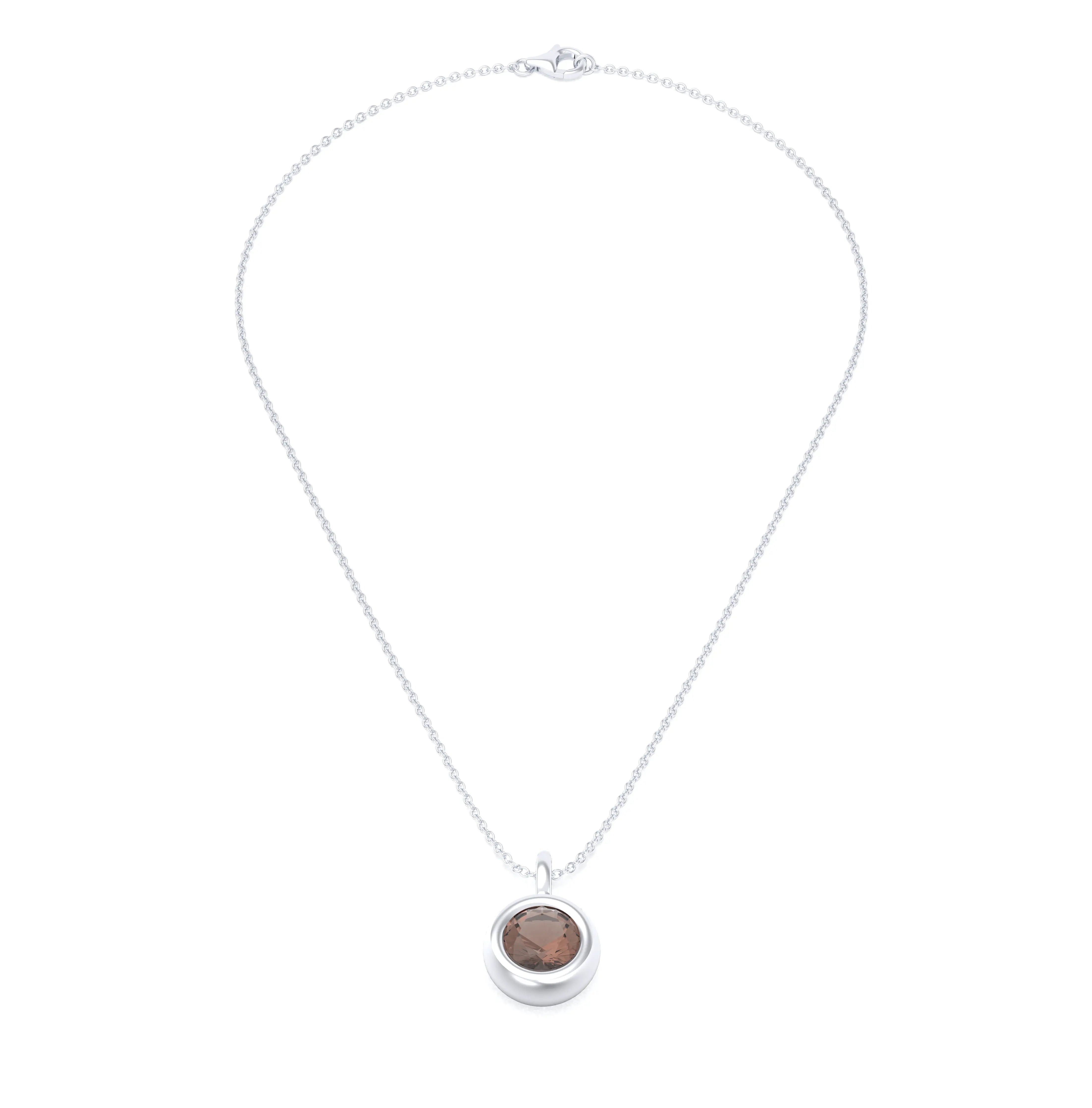 Collier Indiscret en argent 950 personnalisable avec pierre fine au choix