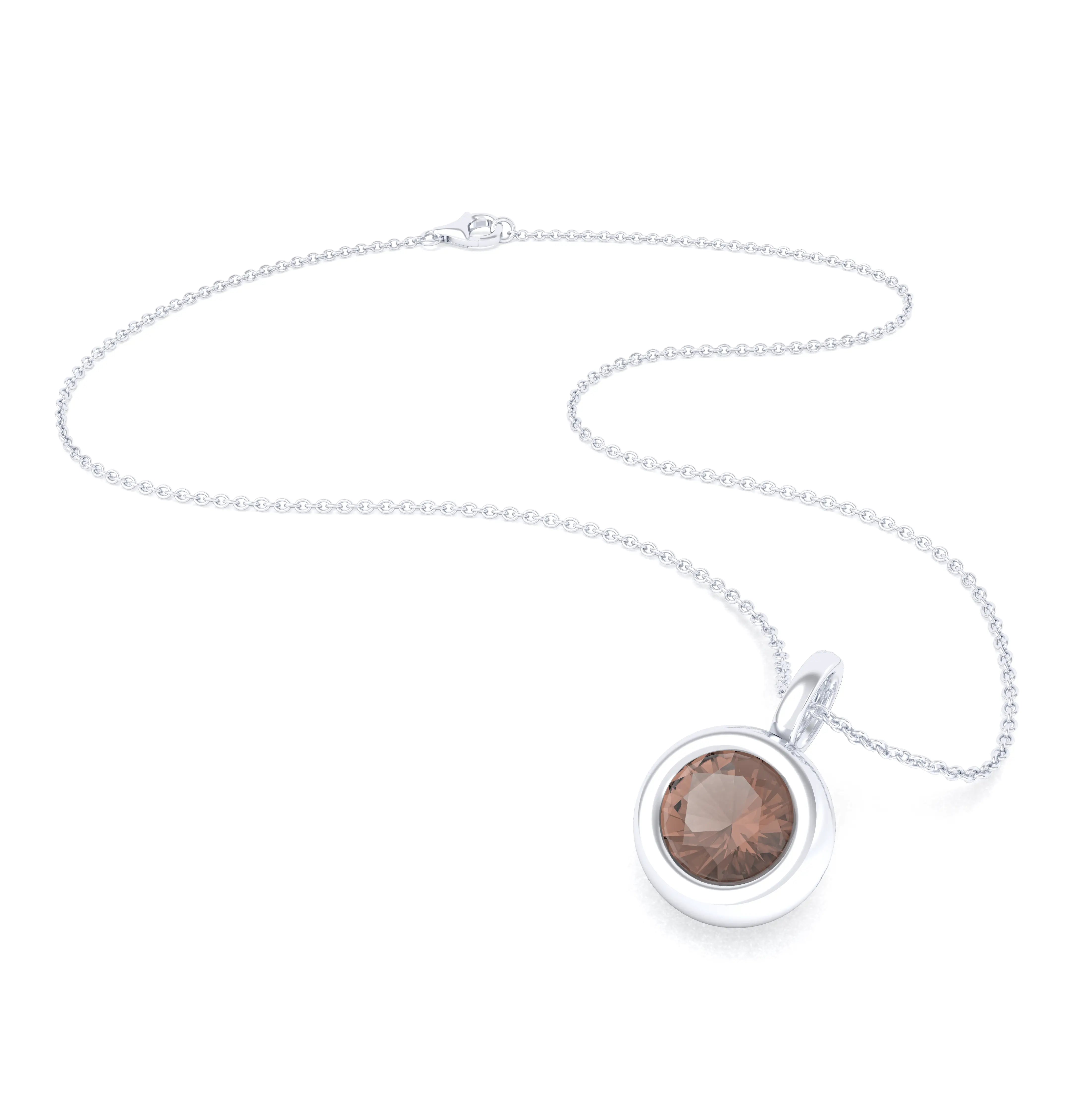Collier Indiscret en argent 950 personnalisable avec pierre fine au choix