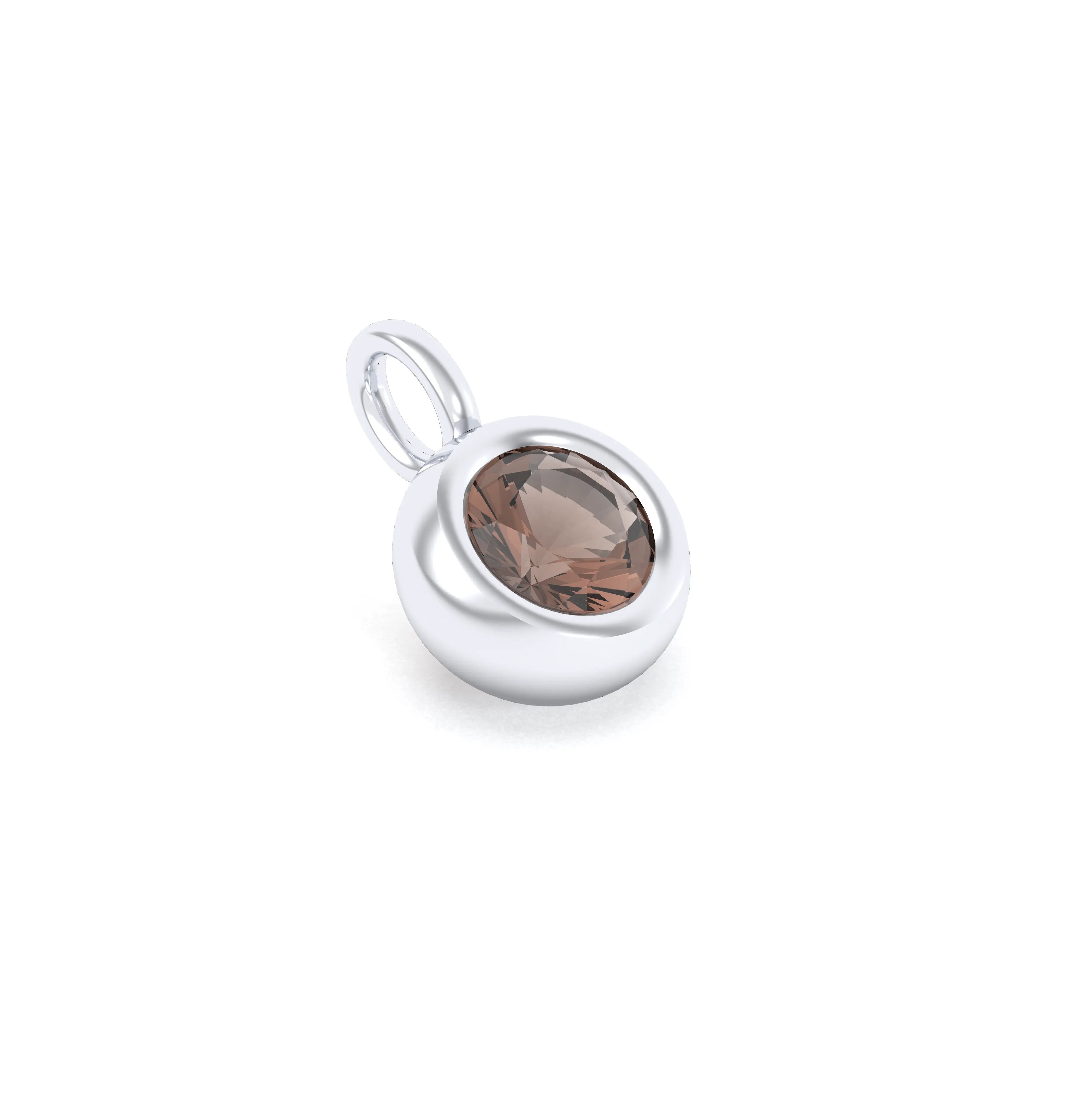 Collier Indiscret en argent 950 personnalisable avec pierre fine au choix