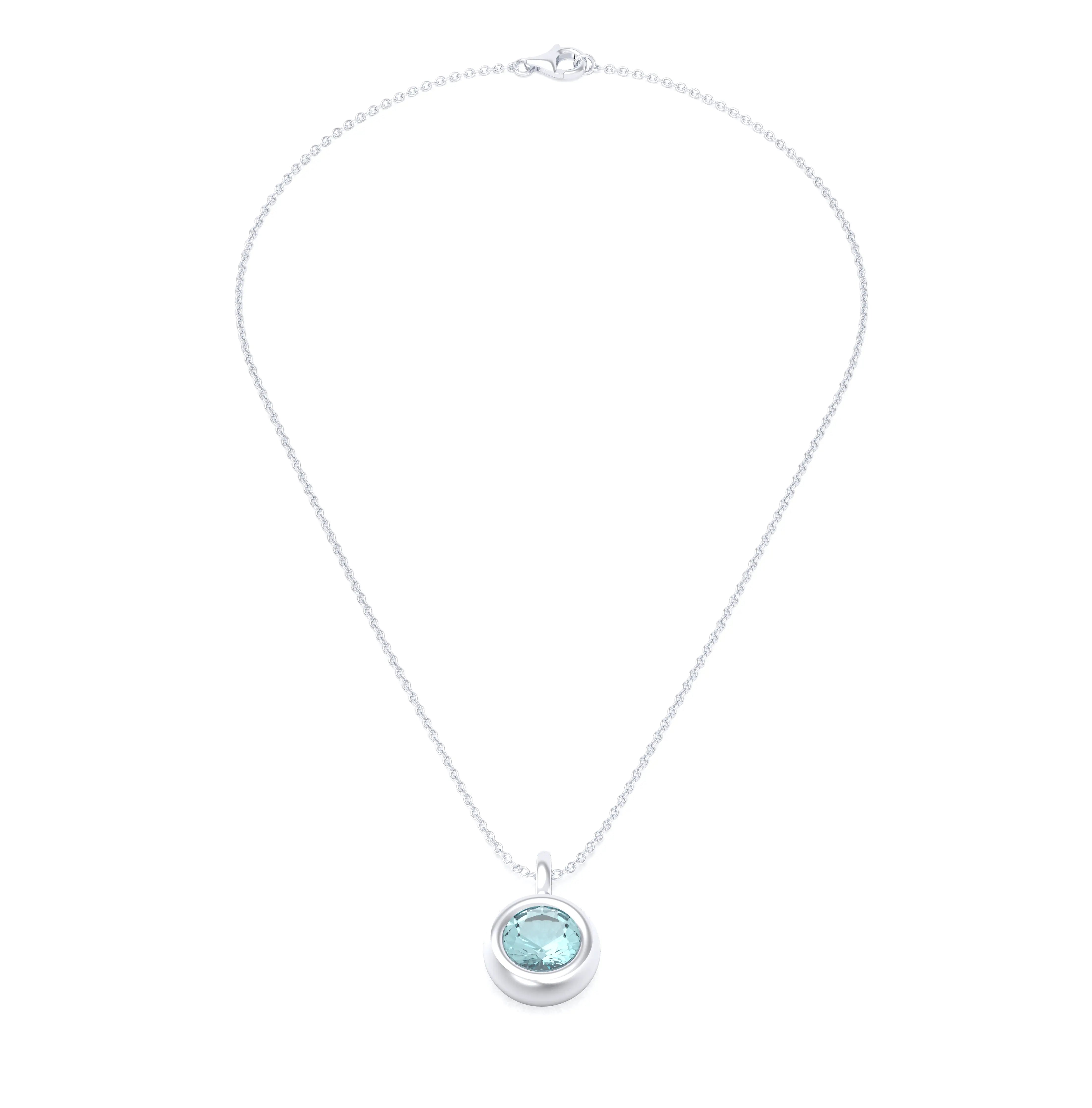 Collier Indiscret en argent 950 personnalisable avec pierre fine au choix