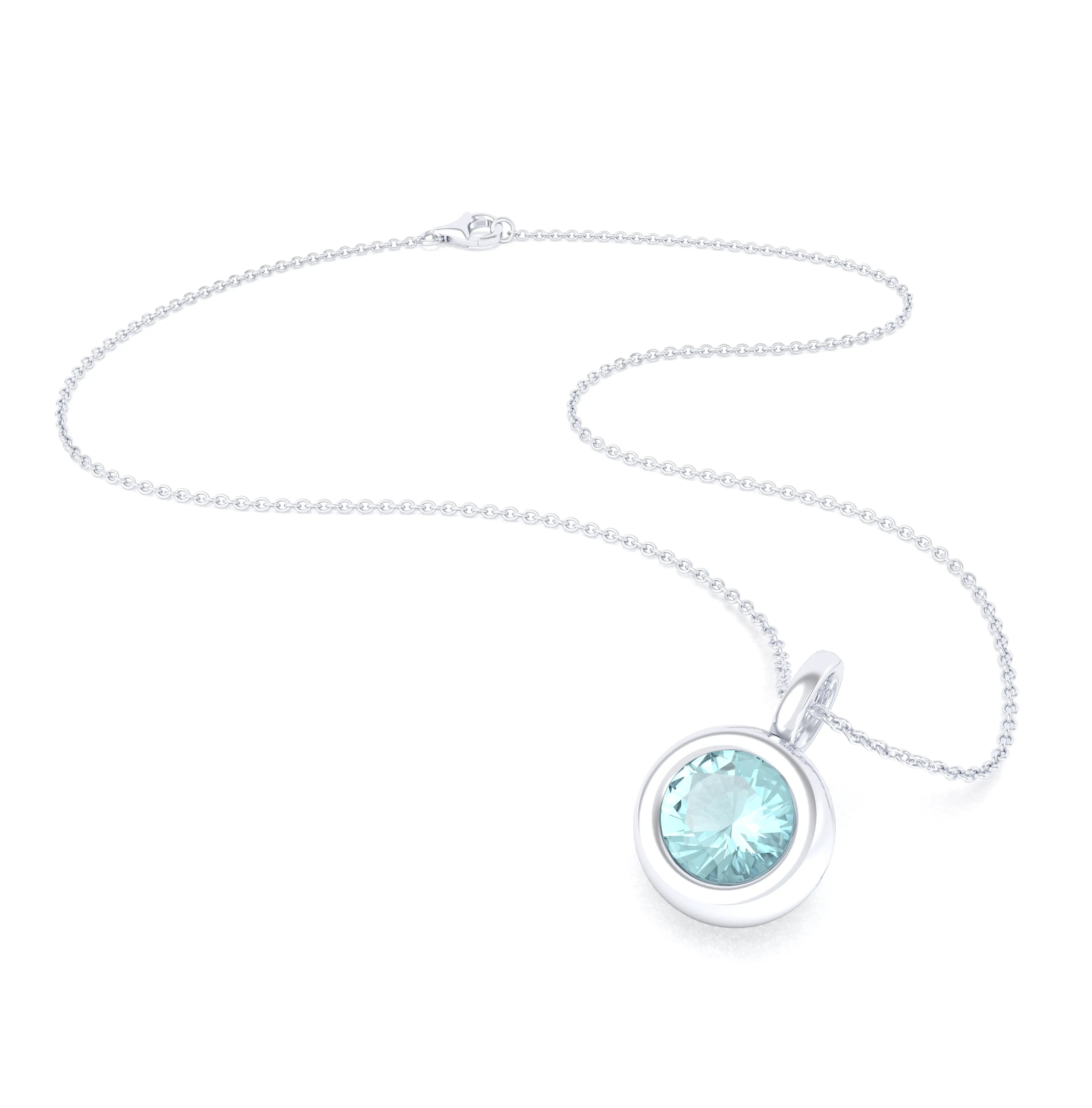 Collier Indiscret en argent 950 personnalisable avec pierre fine au choix
