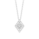 Collier losange ajouré en entrelacs celtique en argent 925