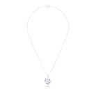 Collier “L’Œuf Boréal” – Argent 950 & 7 Pierres Précieuses