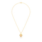 Collier “L’Œuf Impérial” – Or Jaune 18 Carats & 7 Pierres Précieuses