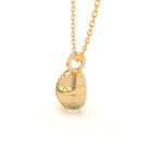 Collier “L’Œuf Impérial” – Or Jaune 18 Carats & 7 Pierres Précieuses