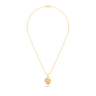 Collier “L’Œuf Impérial” – Or Jaune 18 Carats & 7 Pierres Précieuses