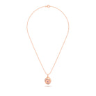 Collier “L’Œuf Aurore” – Or Rose 18 Carats & 7 Pierres Précieuses