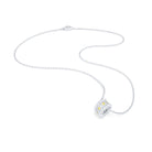 Collier Olympe en Or Blanc 18 Carats et Pierres Précieuses