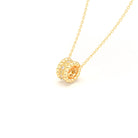 Collier Olympe en Or Jaune 18 Carats et Pierres Précieuses Diamant - Diamant jaune Pendentif avec chaîne