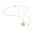 Collier Olympe en Or Rose 18 Carats et Pierres Précieuses