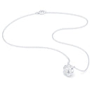 Collier Patte de Chat petit modèle en or blanc 18 carats et pierres précieuses au choix
