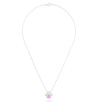 Collier Patte de Chat petit modèle en or blanc 18 carats et pierres précieuses au choix