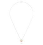 Collier Patte de Chat petit modèle en or blanc 18 carats et pierres précieuses au choix