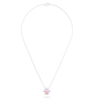 Collier Patte de Chat petit modèle en or blanc 18 carats et pierres précieuses au choix